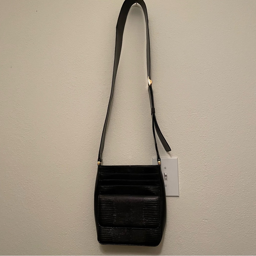Stella McCartney Crossbody‎ Bag Embossed Black Vegan Leather  *Read Description*
